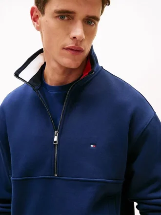 Flag Logo Quarter-Zip Sweatshirt