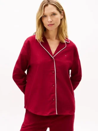 Flannel Herringbone Sleep Shirt