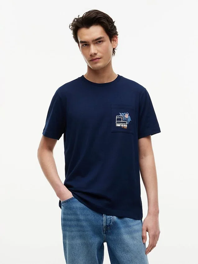 Floral Flag Logo Pocket T-Shirt Floral Flag Logo Pocket T-Shirt