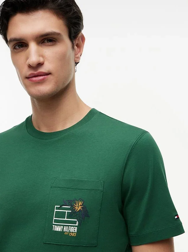 Floral Flag Logo Pocket T-Shirt Floral Flag Logo Pocket T-Shirt