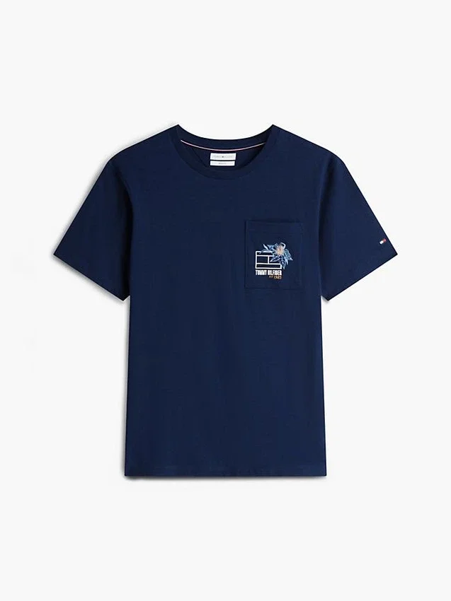 Floral Flag Logo Pocket T-Shirt Floral Flag Logo Pocket T-Shirt