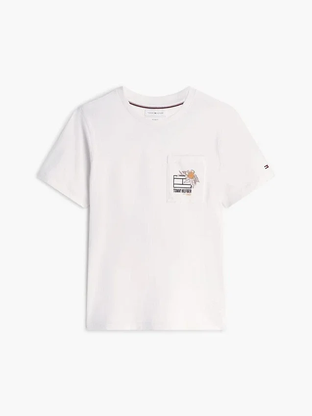 Floral Flag Logo Pocket T-Shirt Floral Flag Logo Pocket T-Shirt
