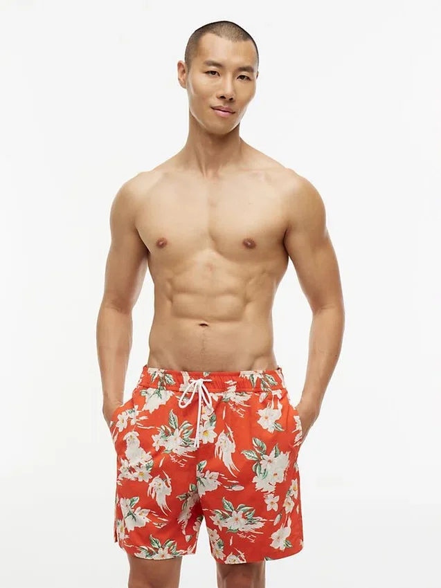 Floral Print 7″ Swim Trunk Floral Print 7″ Swim Trunk