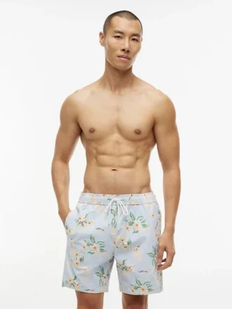 Floral Print 7″ Swim Trunk