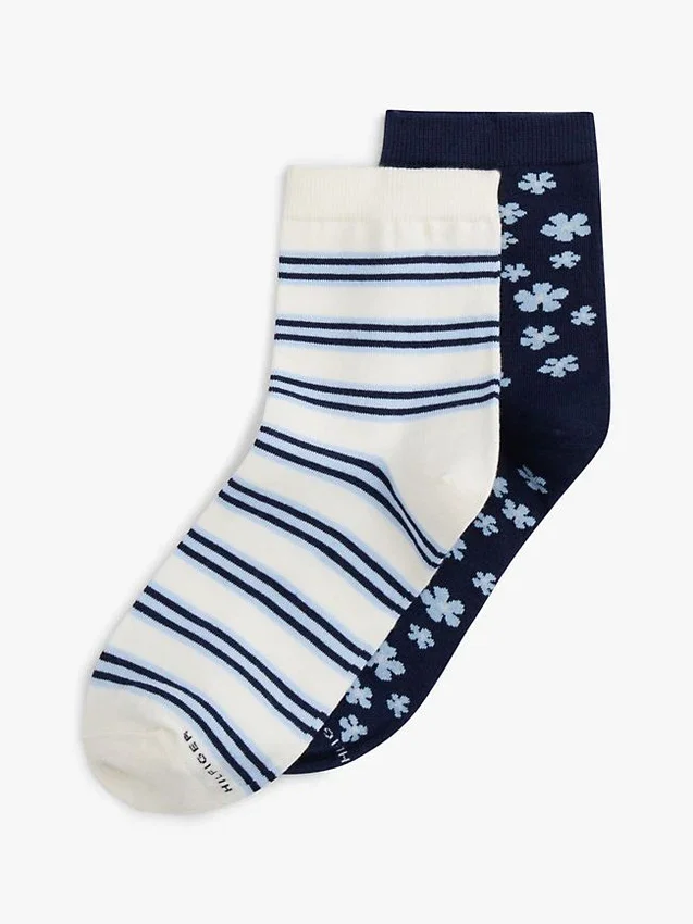 Floral & Stripe Trouser Sock 2-Pack Floral & Stripe Trouser Sock 2-Pack