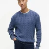 Garment-Dyed Cable Knit Sweater Garment-Dyed Cable Knit Sweater