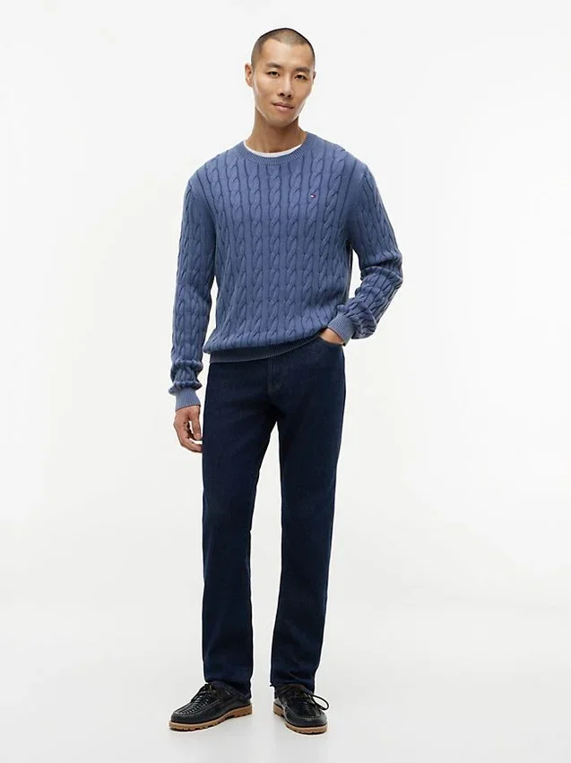 Garment-Dyed Cable Knit Sweater Garment-Dyed Cable Knit Sweater