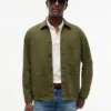 Garment-Dyed Denim Chore Jacket