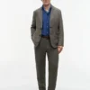 Garment-Dyed Linen Tapered Pant