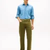Garment-Dyed Regular Straight Jean