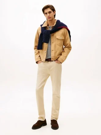 Garment-Dyed Slim Jean