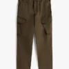 Garment-Dyed Straight Cargo Pants