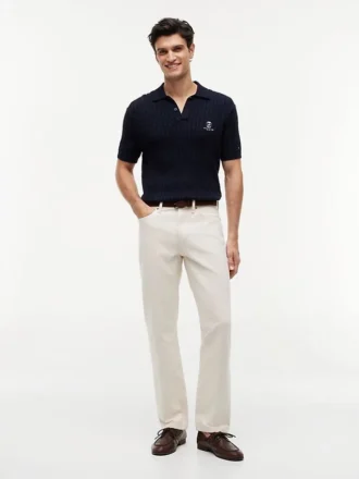 Garment-Dyed Straight Jean