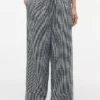 Gingham Linen-Blend Pull-On Pant Gingham Linen-Blend Pull-On Pant