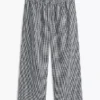 Gingham Linen-Blend Pull-On Pant Gingham Linen-Blend Pull-On Pant