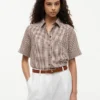 Gingham Linen-Blend Shirt Gingham Linen-Blend Shirt