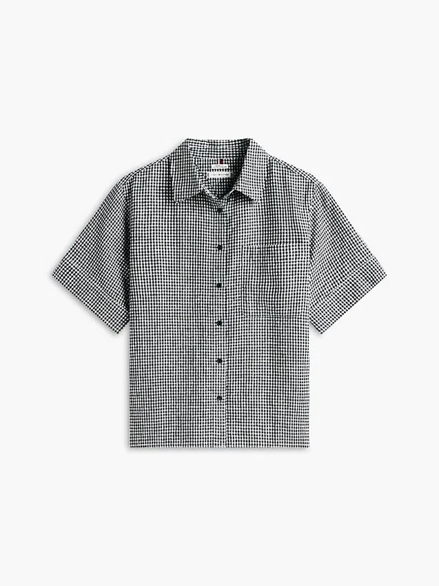 Gingham Linen-Blend Shirt Gingham Linen-Blend Shirt