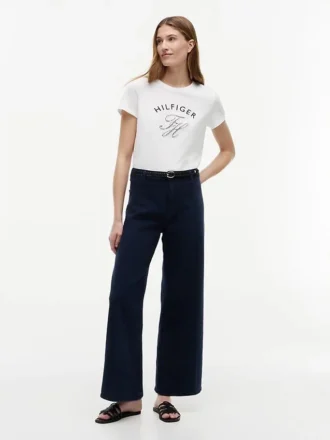 Gingham Script Monogram T-Shirt