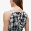Gingham Shirred Linen-Blend Midi Dress Gingham Shirred Linen-Blend Midi Dress