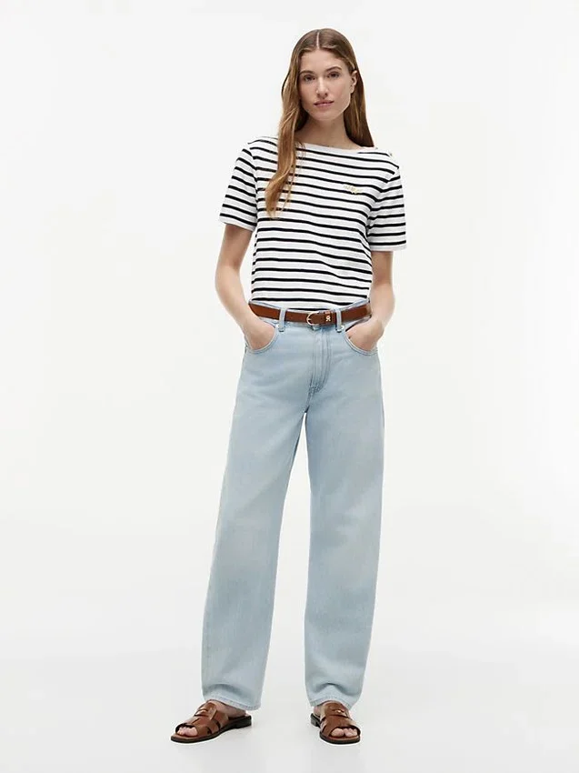 Gold-Button Cotton Interlock T-Shirt Gold-Button Cotton Interlock T-Shirt