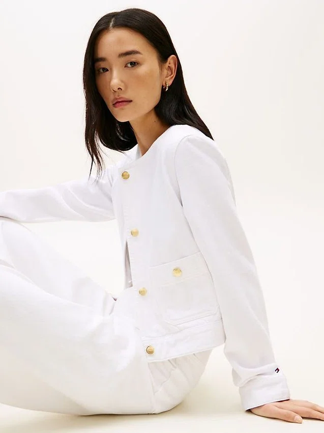 Gold-Button Denim Lady Jacket Gold-Button Denim Lady Jacket