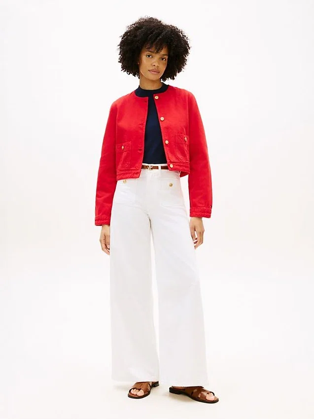 Gold-Button Denim Lady Jacket Gold-Button Denim Lady Jacket