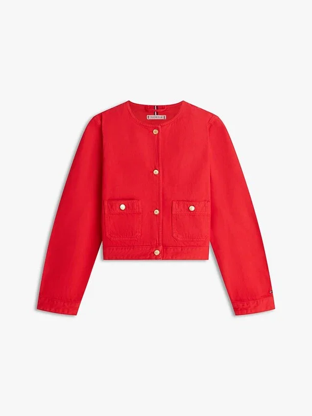 Gold-Button Denim Lady Jacket Gold-Button Denim Lady Jacket