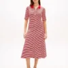 Gold-Button Polo Midi Dress Gold-Button Polo Midi Dress