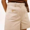 Gold-Button Twill Pocket Short Gold-Button Twill Pocket Short