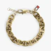 Gold-Plated Mariner-Link Chain Bracelet