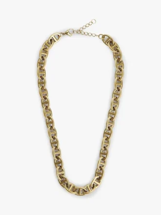 Gold-Plated Mariner-Link Chain Necklace Gold-Plated Mariner-Link Chain Necklace