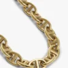 Gold-Plated Mariner-Link Chain Necklace