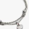 Heart Charm Double-Layered Bracelet