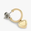 Heart Charm Hoop Earring Heart Charm Hoop Earring