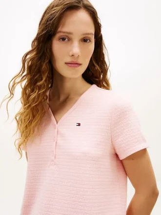 Henley T-Shirt & Short Sleep Set