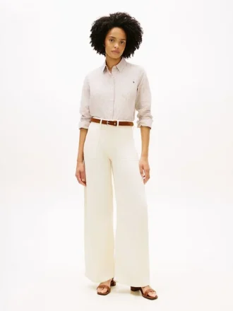 High-Rise Stretch Wide Leg Utility Jean