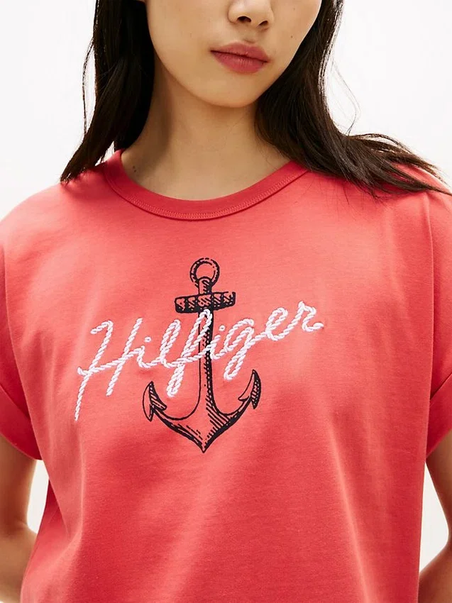 Hilfiger Anchor Logo Dolman T-Shirt Hilfiger Anchor Logo Dolman T-Shirt