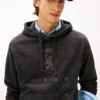Hilfiger Crest Logo Heathered Hoodie