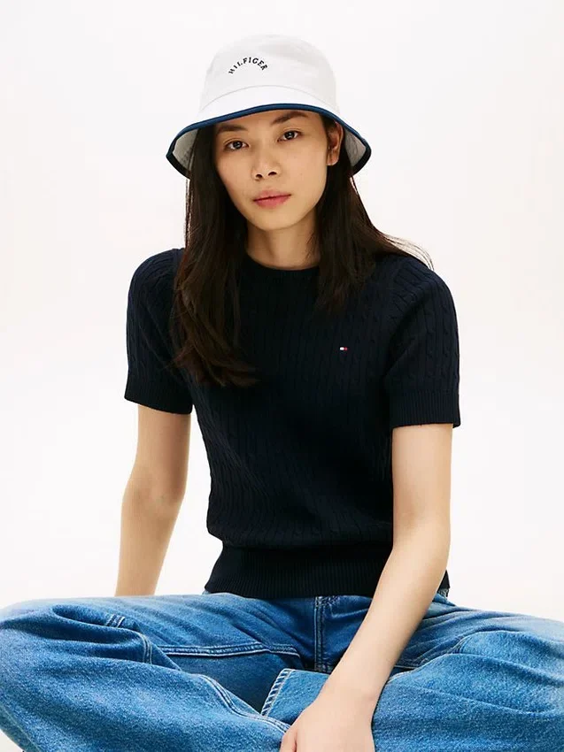 Hilfiger Logo Brushed Bucket Hat Hilfiger Logo Brushed Bucket Hat