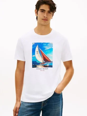 Hilfiger Sailing Photo Print T-Shirt