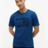 Indigo-Dyed Flag Logo T-Shirt