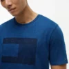 Indigo-Dyed Flag Logo T-Shirt