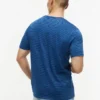 Indigo-Dyed Striped Pocket T-Shirt