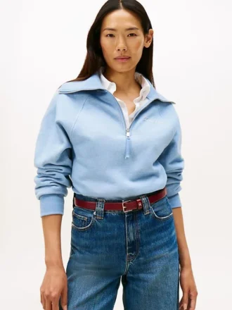 Interlock Fleece Quarter-Zip Sweatshirt