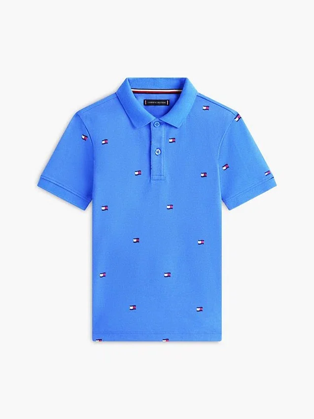 Kids’ Allover Flag Print Polo Kids’ Allover Flag Print Polo