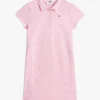 Kids’ Allover Floral Print Polo Dress