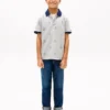 Kids’ Allover Nautical Logo Stretch Polo