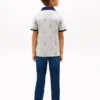 Kids’ Allover Nautical Logo Stretch Polo