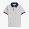 Kids’ Allover Nautical Logo Stretch Polo