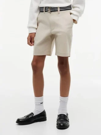 Kids’ Belted Baggy Stretch Chino Short